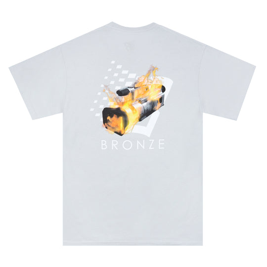 Bronze 56K VX B Logo T-Shirt - Silver