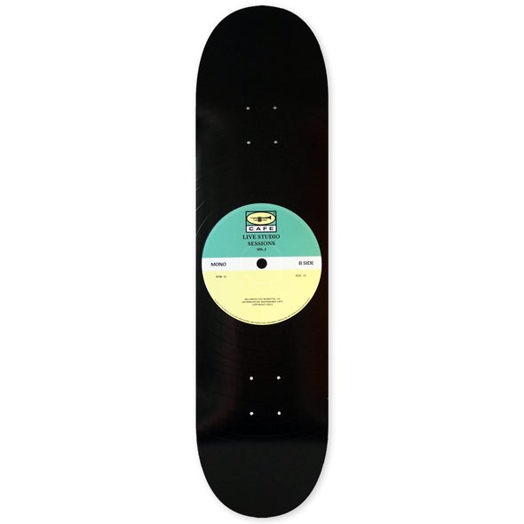 Skateboard Cafe 45 Teal/Cream Skateboard Deck - 8.38