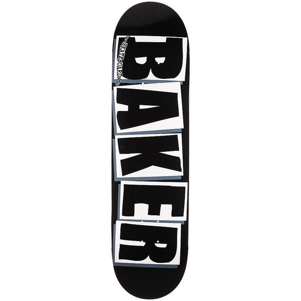 Baker Skateboards Brand Logo Black/White Skateboard Deck - 8.00