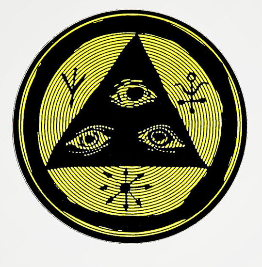 Welcome Skateboards - Talisman Logo Sticker - Yellow
