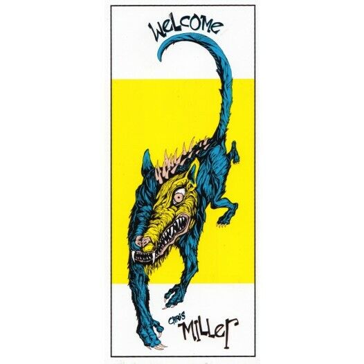 Welcome Skateboards - Chris Miller Beast Sticker