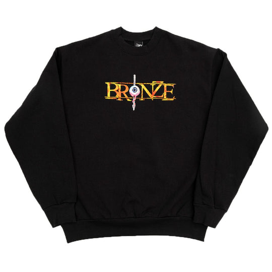 Bronze 56K Always Hard Embroidered Sweatshirt - Black