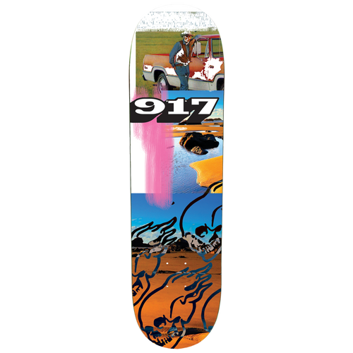 917 Art Skull Skateboard Deck - 8.38
