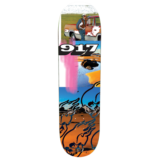 917 Art Skull Skateboard Deck - 8.38