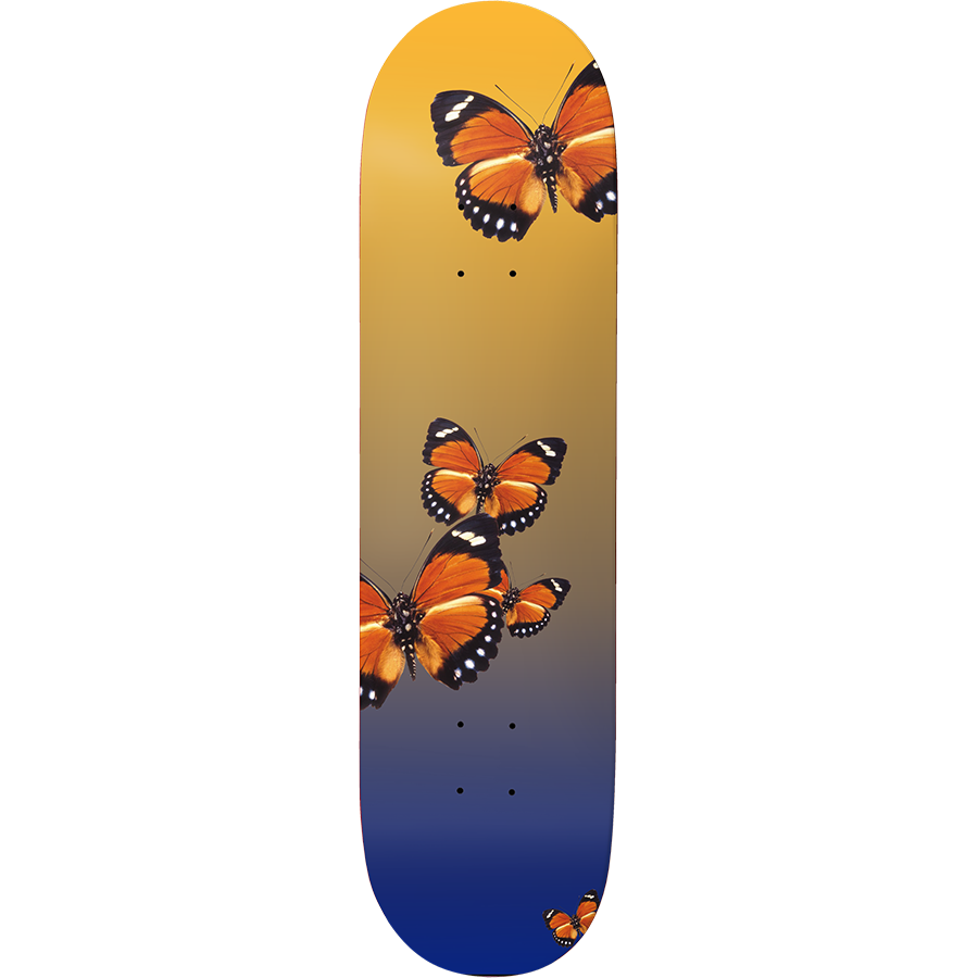 917 Butterfly Slick Skateboard Deck Gold - 8.5