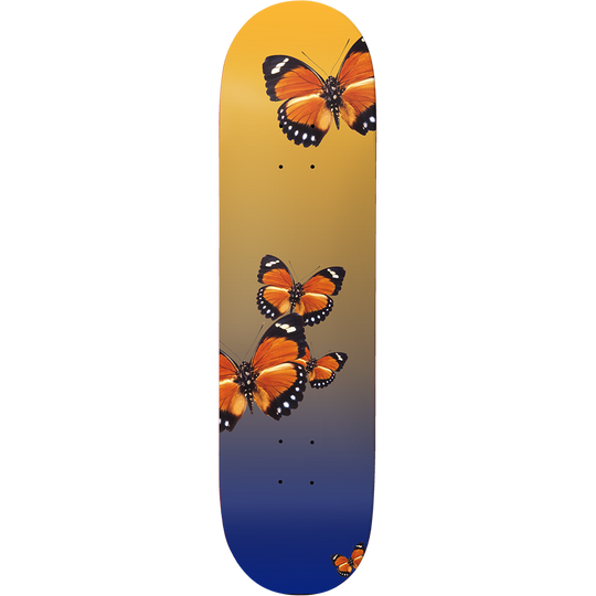 917 Butterfly Slick Skateboard Deck Gold - 8.5