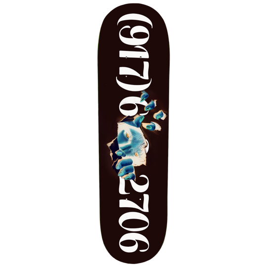 917 Dialtone Ripper Black Skateboard Deck - 8.5 (Slick)