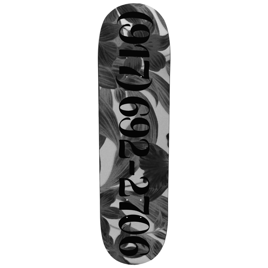 917 Dialtone Slick Skateboard Deck Black - 8.5