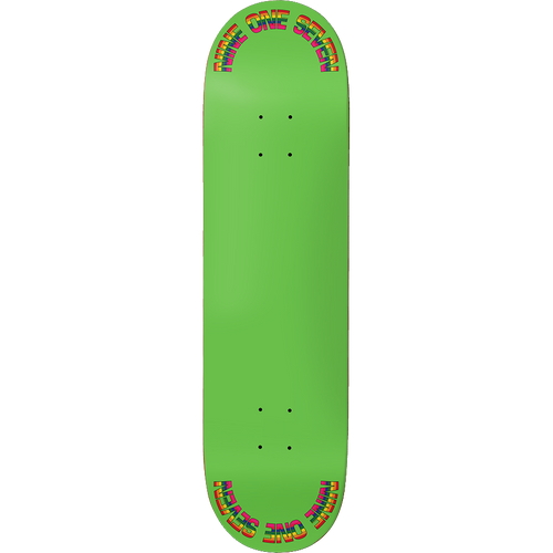 917 Rainbow Slick Skateboard Deck Green - 8.5