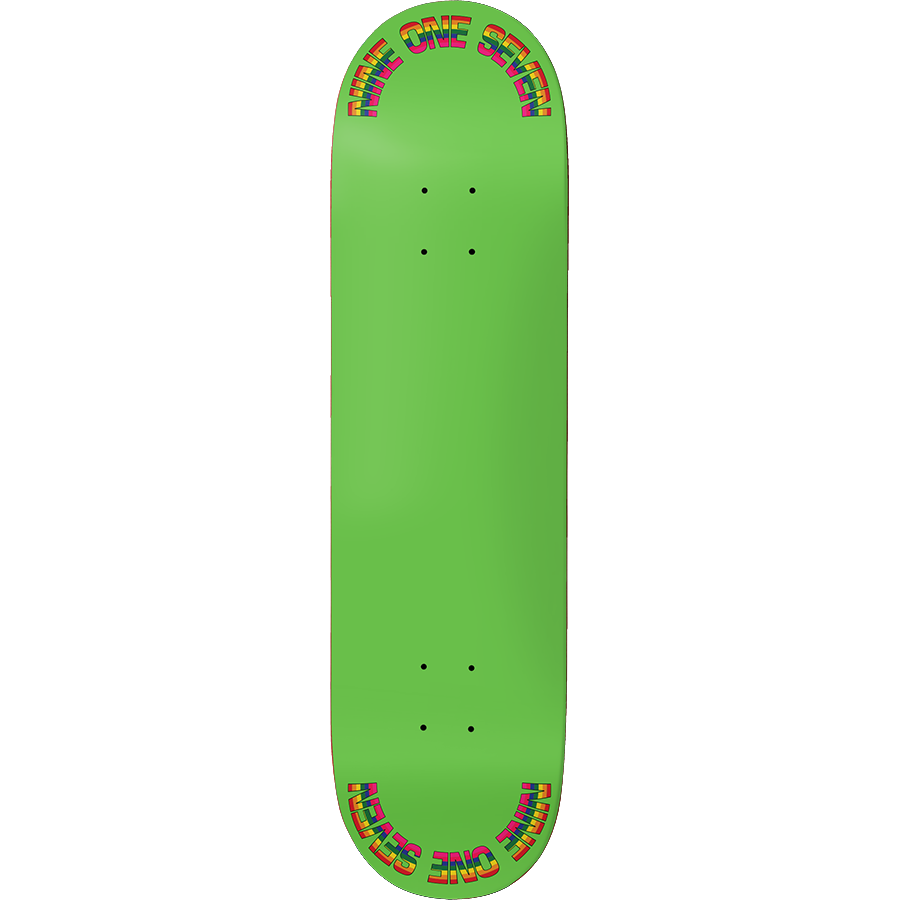 917 Rainbow Slick Skateboard Deck Green - 8.5
