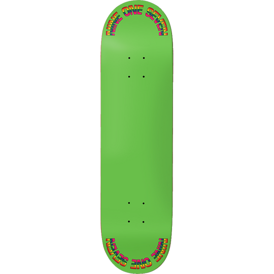917 Rainbow Slick Skateboard Deck Green - 8.5