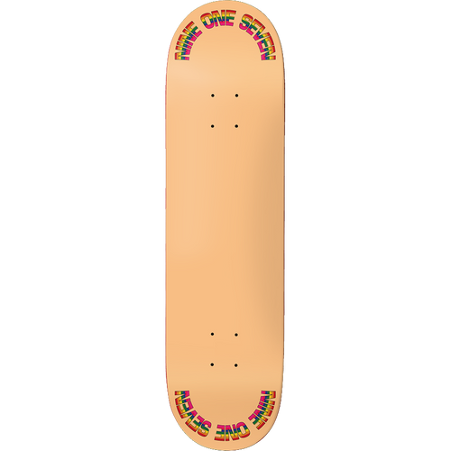 917 Rainbow Slick Skateboard Deck Peach - 8.25