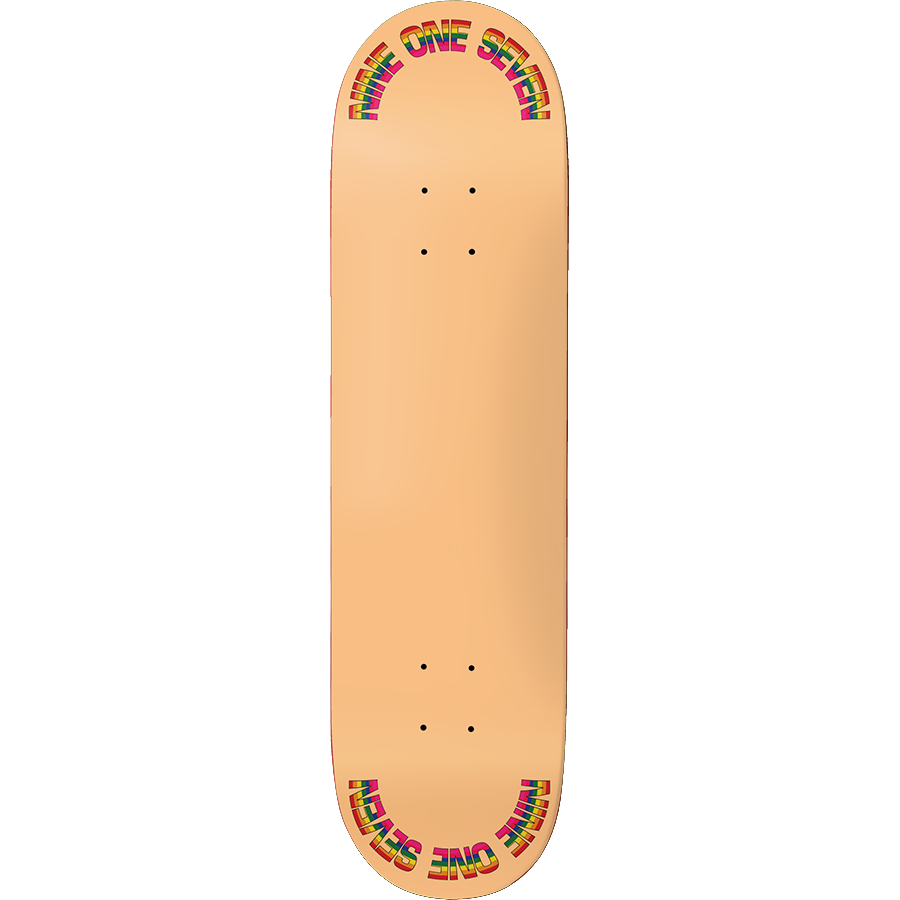 917 Rainbow Slick Skateboard Deck Peach - 8.25