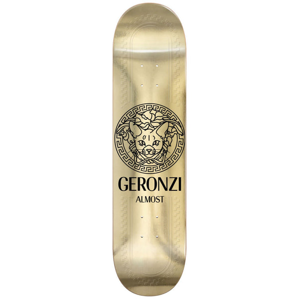 Almost Skateboards Max Geronzi R7 Runway Metallic Gold Skateboard Deck - 8.5