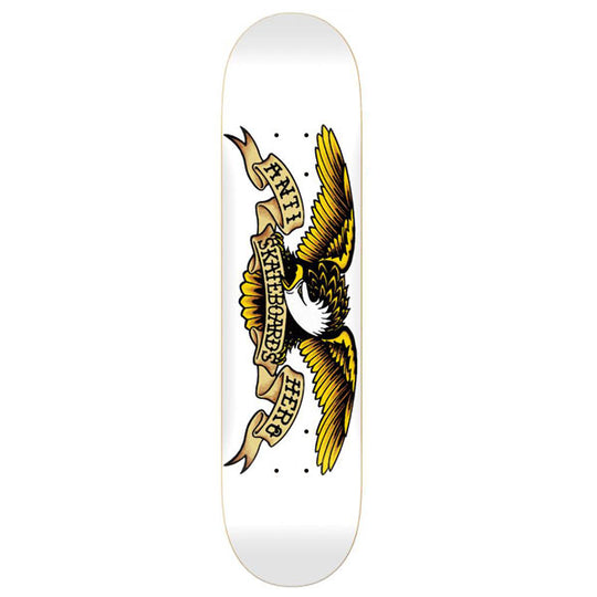 Anti Hero Skateboards Classic Eagle White Skateboard Deck - 8.75
