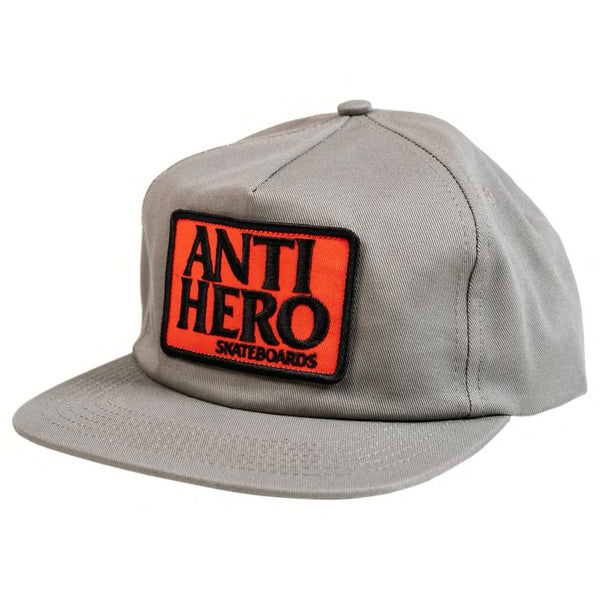 Anti Hero Reserve Patch Snapback Cap - Charcoal/Red