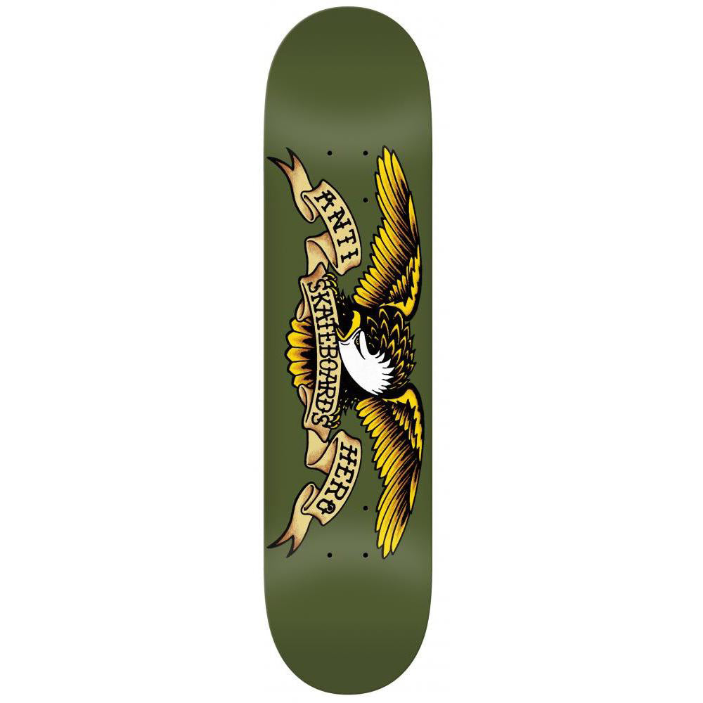 Anti Hero Skateboards Classic Eagle Skateboard Deck Green - 8.38