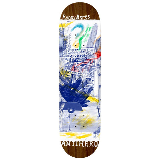 Anti Hero Skateboards Raney Beres SF "Then And Now" Skateboard Deck - 8.12