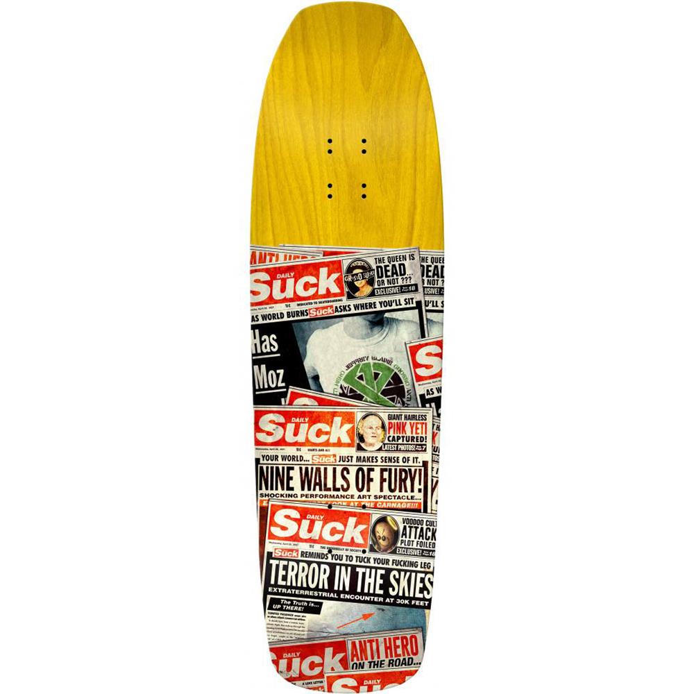 Anti Hero Skateboards Jeff Grosso The Daily Suck Shaped Deck - 9.25