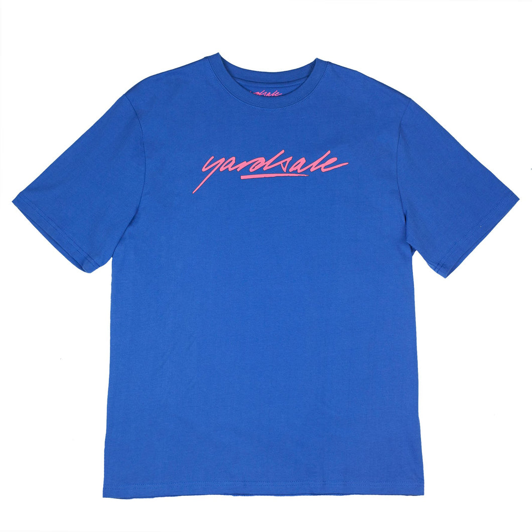 Yardsale Script T-Shirt - Blue