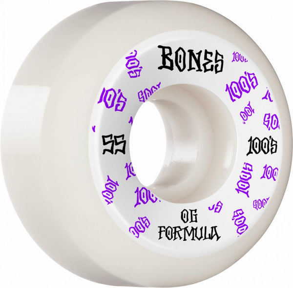 Bones Wheels 100's V5 #3 Sidecut Skateboard Wheels - 55MM