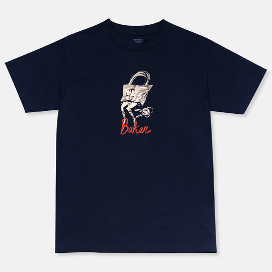 Baker Lock And Key Tee - Navy