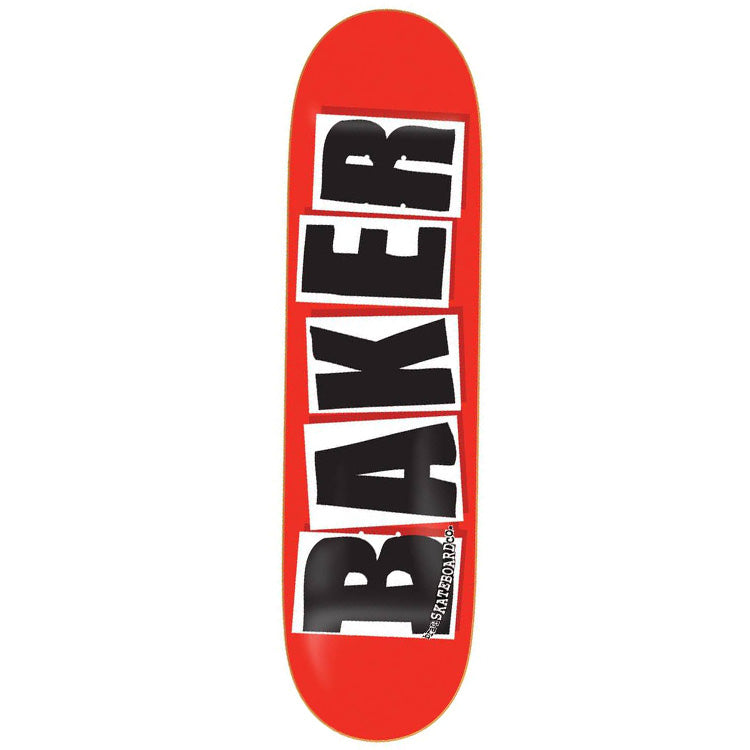 Baker Skateboards Brand Logo Skateboard Deck Red/Black - 8.3875