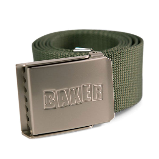 Baker Skateboards Brand Logo Web Belt - Forrest Green