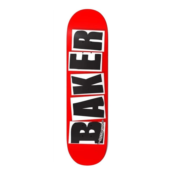 Baker Skateboards Brand Logo Skateboard Deck Red/Black - 7.8