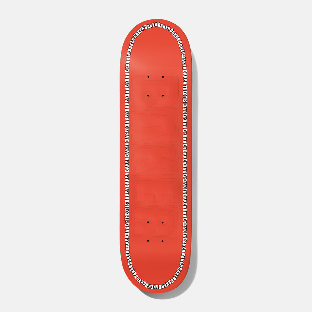 Baker Skateboards Theotis Coral Edge Skateboard Deck - 8.125