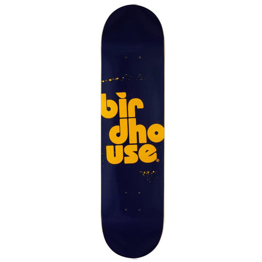 Birdhouse Stacked Spray Logo Navy Skateboard Deck - 7.75
