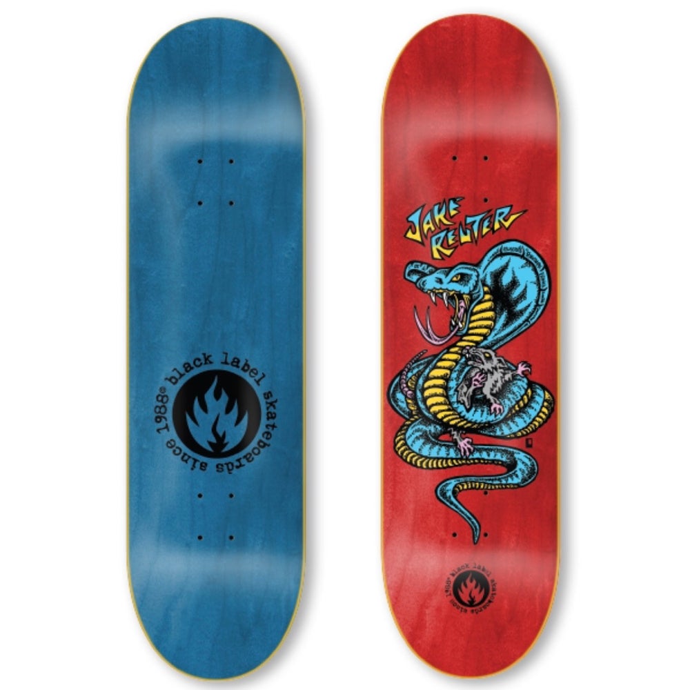 Black Label Skateboards Jake Reuter Snake and Rat Skateboard Deck - 8.75