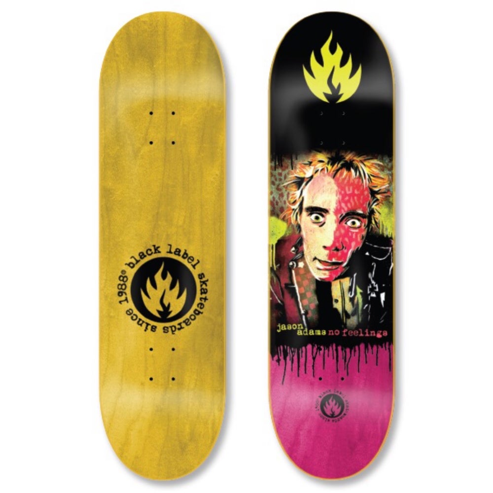 Black Label Skateboards Jason Adams No Feelings Skateboard