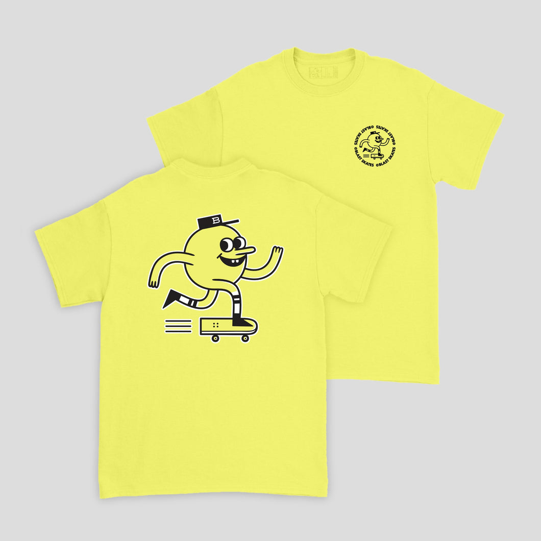Blast Skates Mascot T-Shirt - Soft Yellow