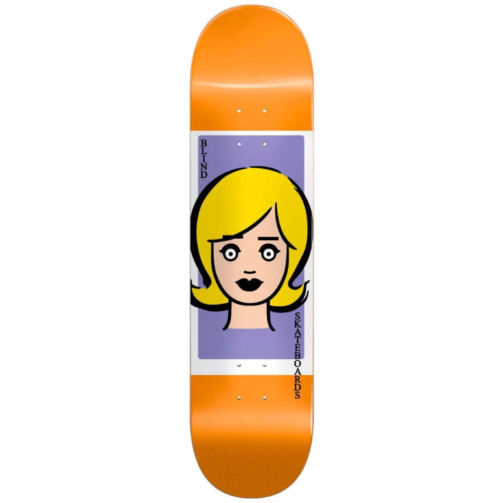 Blind Skateboards Girl Doll (Orange) Skateboard Deck - 8.375
