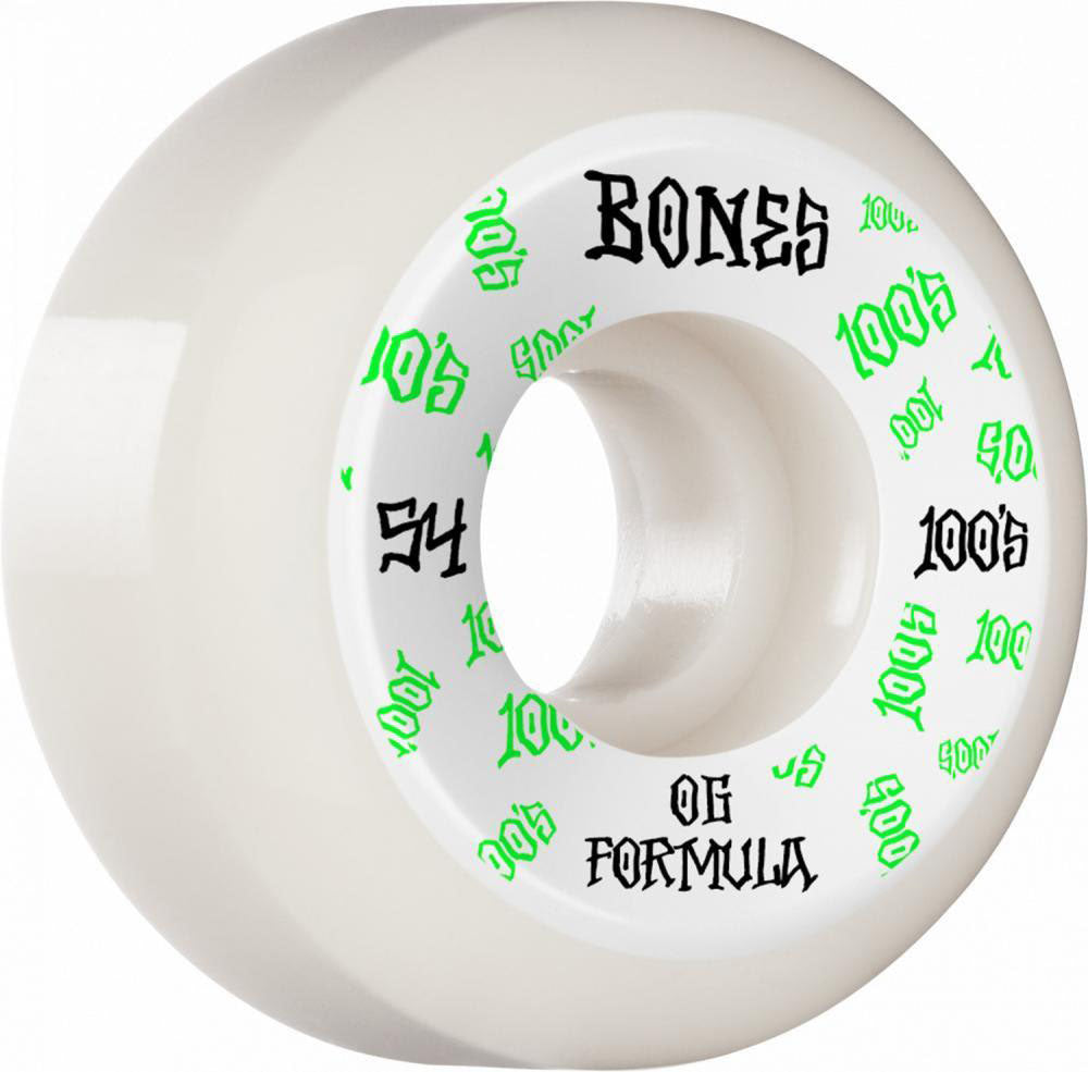 Bones Wheels 100's V5 #3 Sidecut Skateboard Wheels - 54MM