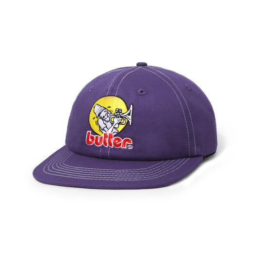 Butter Goods Brass 6 Panel Cap - Washed Grape