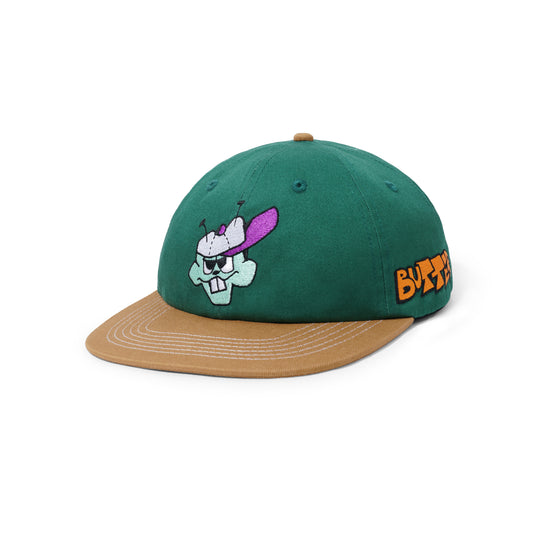 Butter Goods Bug Out 6 Panel Cap - Oak/Forest Green