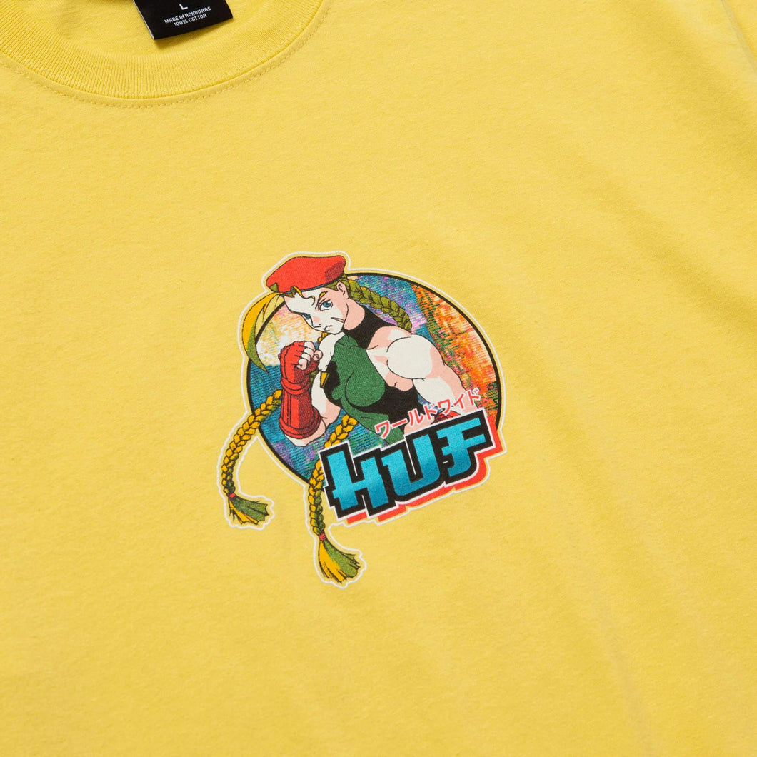 HUF X Street Fighter Cammy T-Shirt - Yellow – Slugger Skate