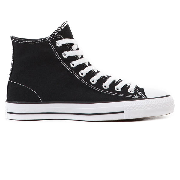 Converse CTAS Pro Hi Skate Shoes - Black/Black/White