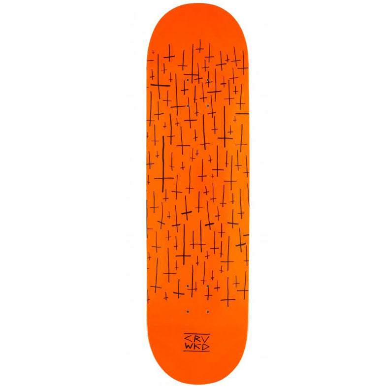 Carve Wicked Team Skateboard Deck Orange - 8.5