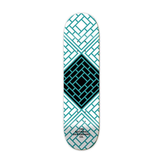 The National Skateboard Co. Classic Blue Logo Skateboard Deck - 8.00