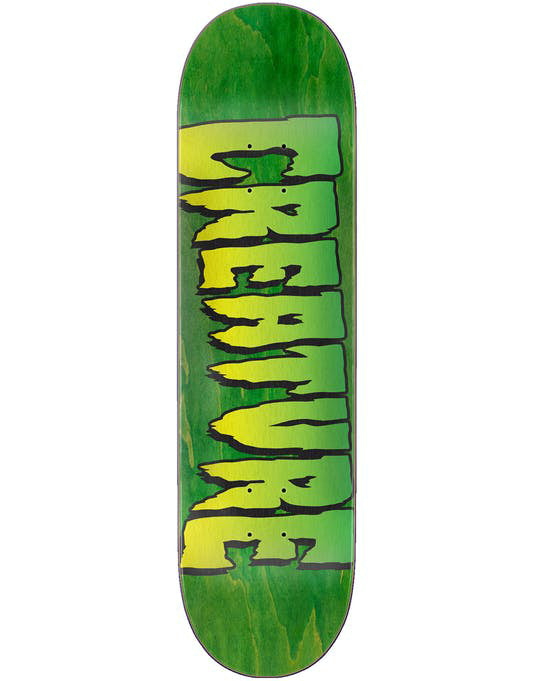 Creature Stump Logo Green Skateboard Deck - 8.5
