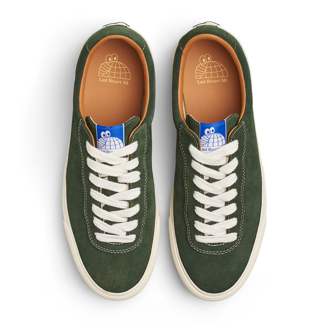 Last Resort VM001 Suede Lo Olive White Skateboard Shoe Slugger