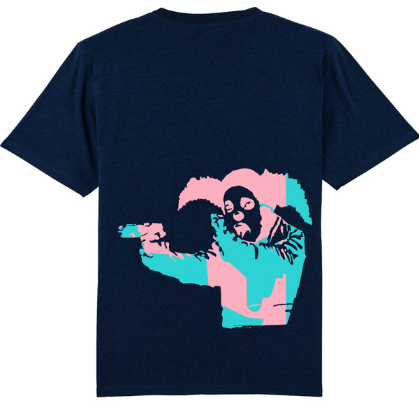 Clown Skateboards Daily Operation Tee Pink (Navy)