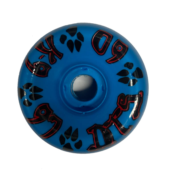 Dogtown K-9 Skateboard Wheels 60mm x 97a - Neon Blue