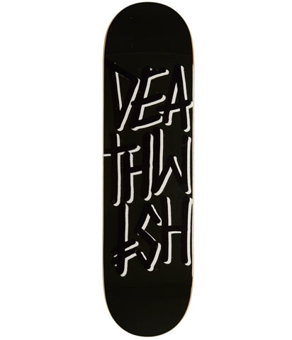 Deathwish Deathstack Black/Black Skateboard Deck -  8.475