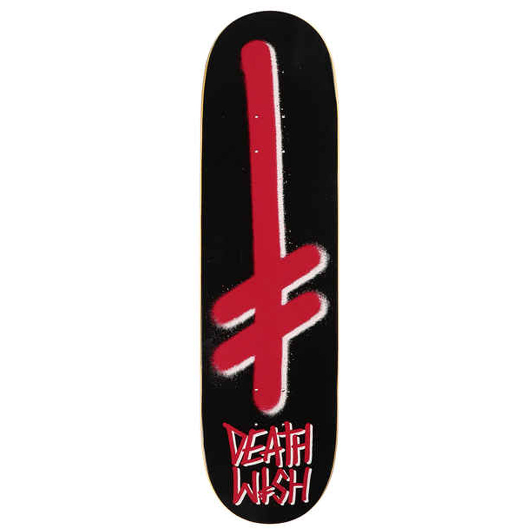 Deathwish Gang Logo Black/Red Skateboard Deck - 8.00