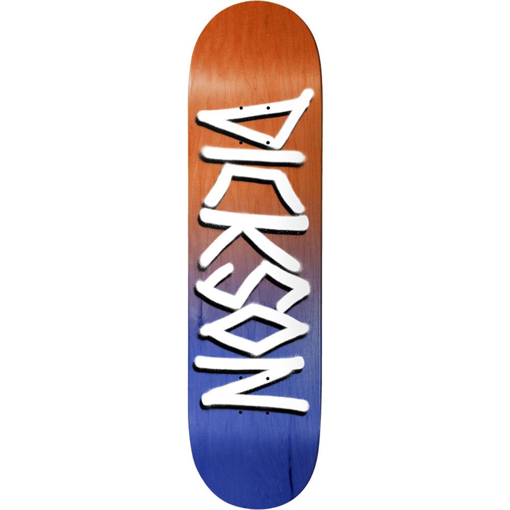 Deathwish Jon Dickson Orange/Navy Gang Name Skateboard Deck - 8.25