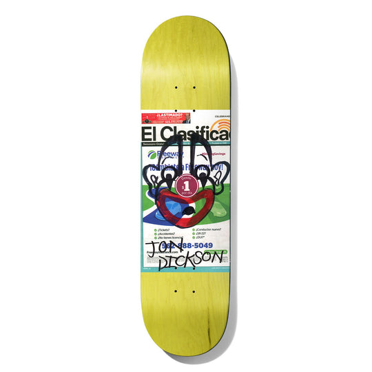 Deathwish Skateboards Jon Dickson Chatman Skateboard Deck - 8.00 (Various Colour Stain)